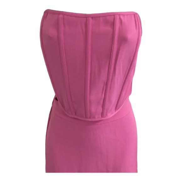 Sincerely Jules pink strapless bustier top & midi skirt set size small brand new - Picture 4 of 12